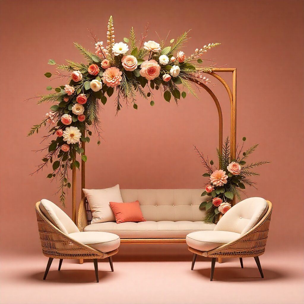 Textured fabric backdrop