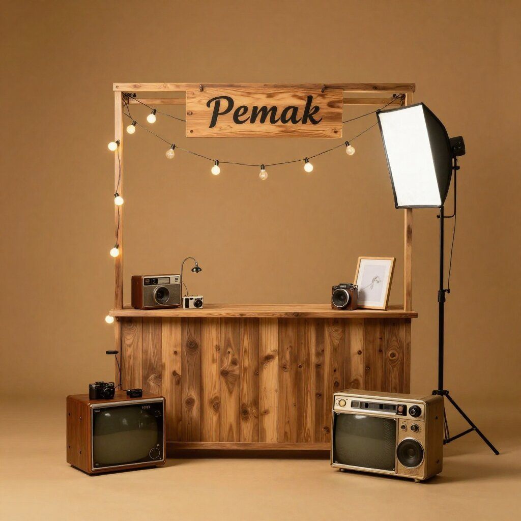 Professional photo zone setup